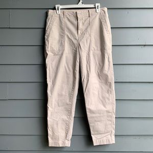 High Waist Stretch Khaki Pant
